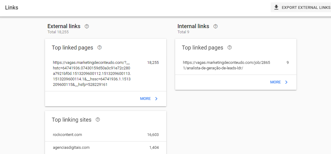 link google search console